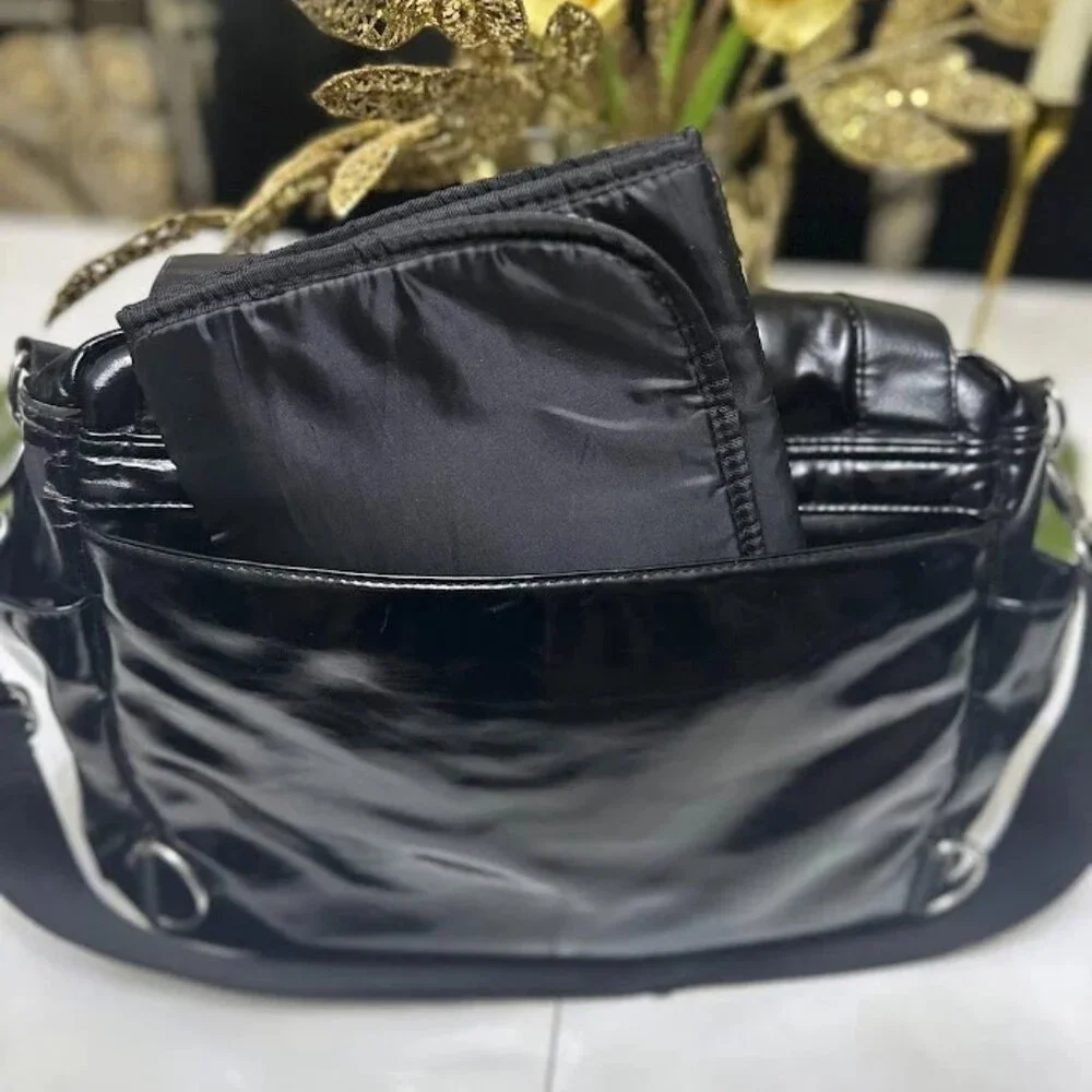 Adelina Madelina Diaper Bag & Wipes Case Large Black It's A Breeze Backpack